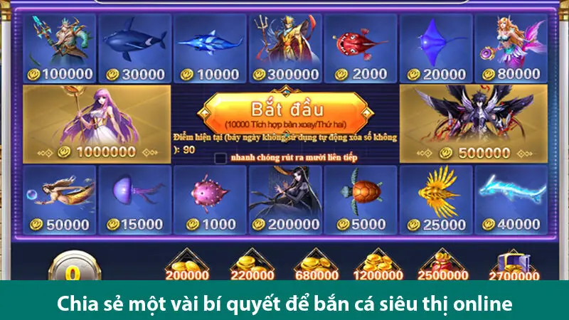 Chia sẻ bí quyết chơi game bắn cá siêu thị đơn giản và tối ưu chiến thắng