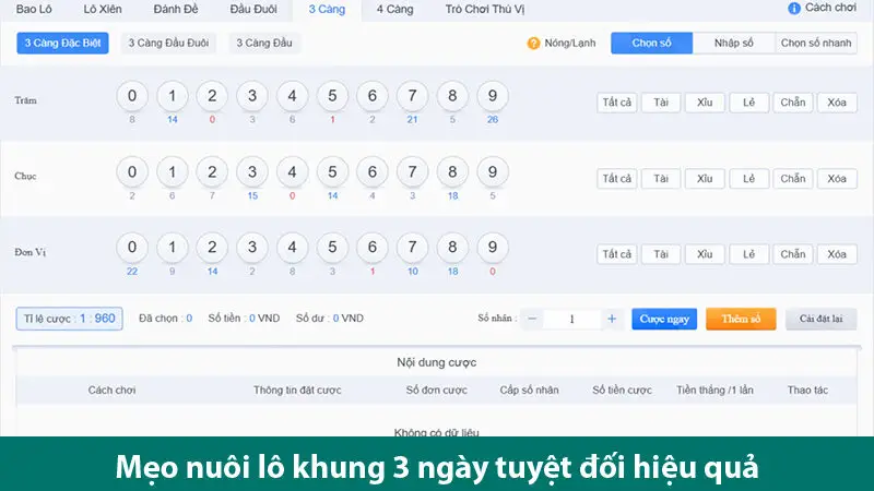 Phương pháp nuôi lô khung và cách chơi chuẩn đề thủ nên tham khảo